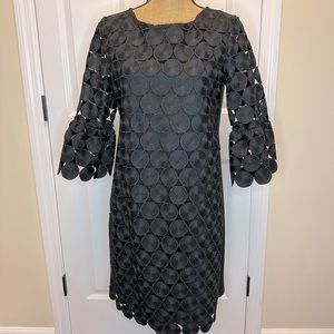 Ann Taylor Black 3/4 sleeve Dress size 4
